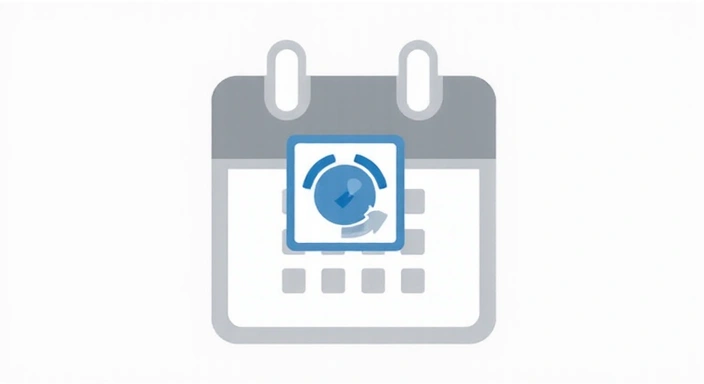 Calendar icon with a refresh symbol, indicating policy updates
